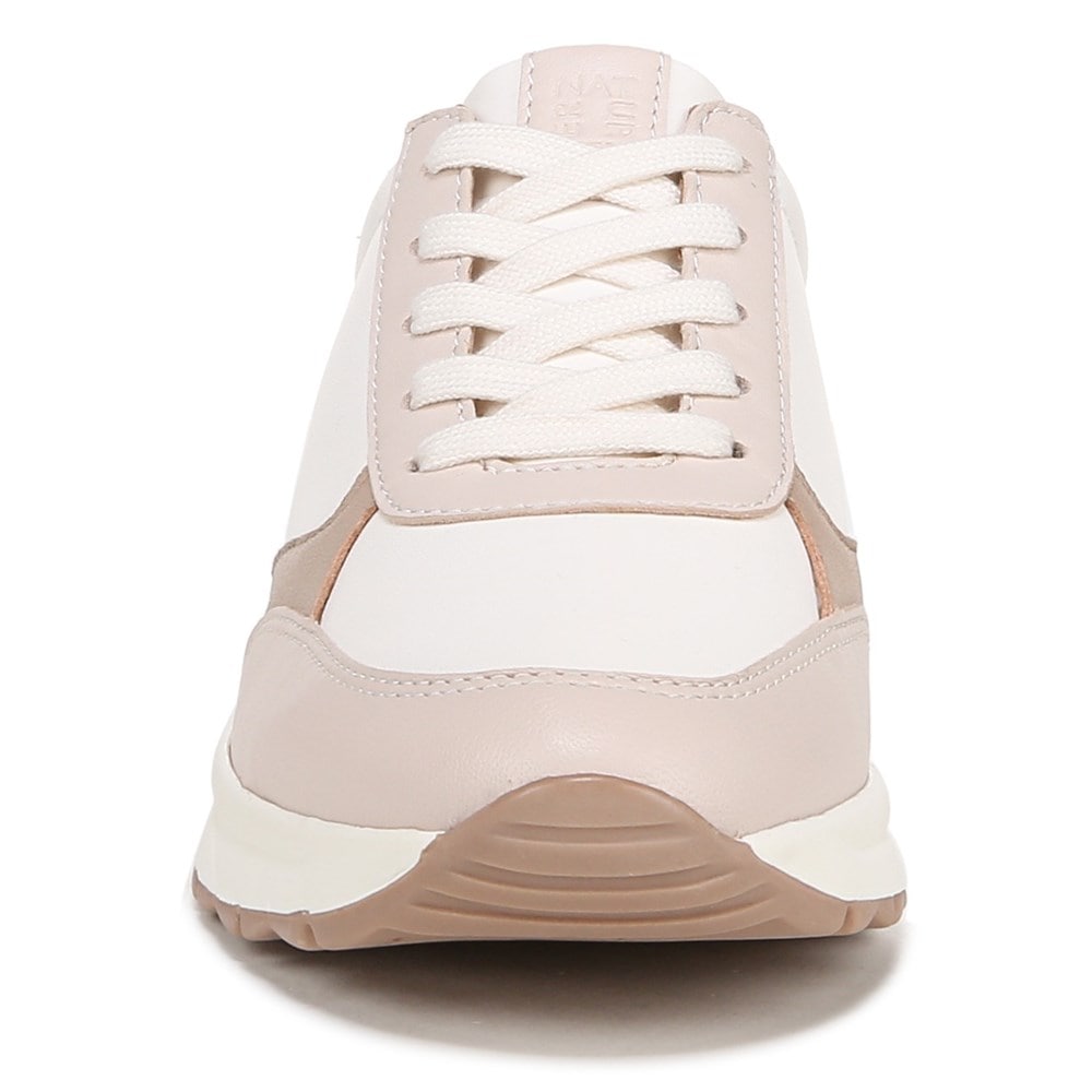 Naturalizer Shay Lace Up Sneaker - Beige Multi Leather