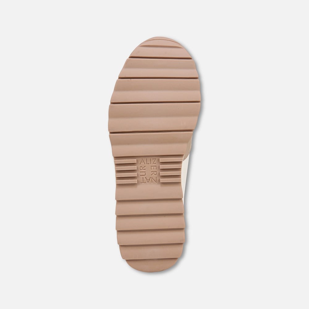 Naturalizer Shay Lace Up Sneaker - Beige Multi Leather