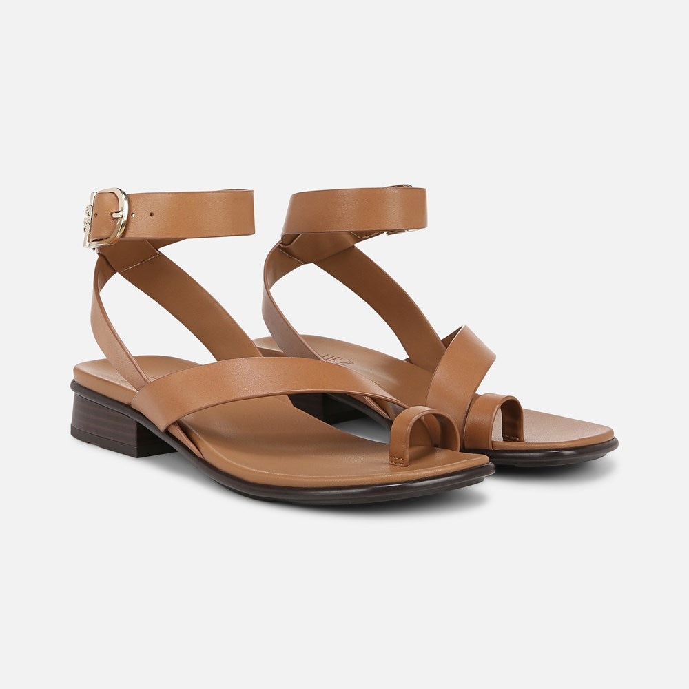 Naturalizer Birch Sandal - Saddle Tan Leather