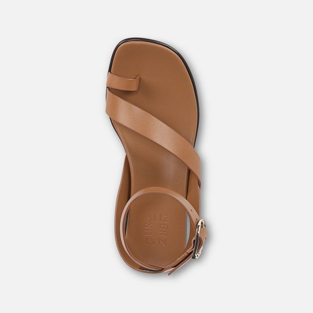 Naturalizer Birch Sandal - Saddle Tan Leather