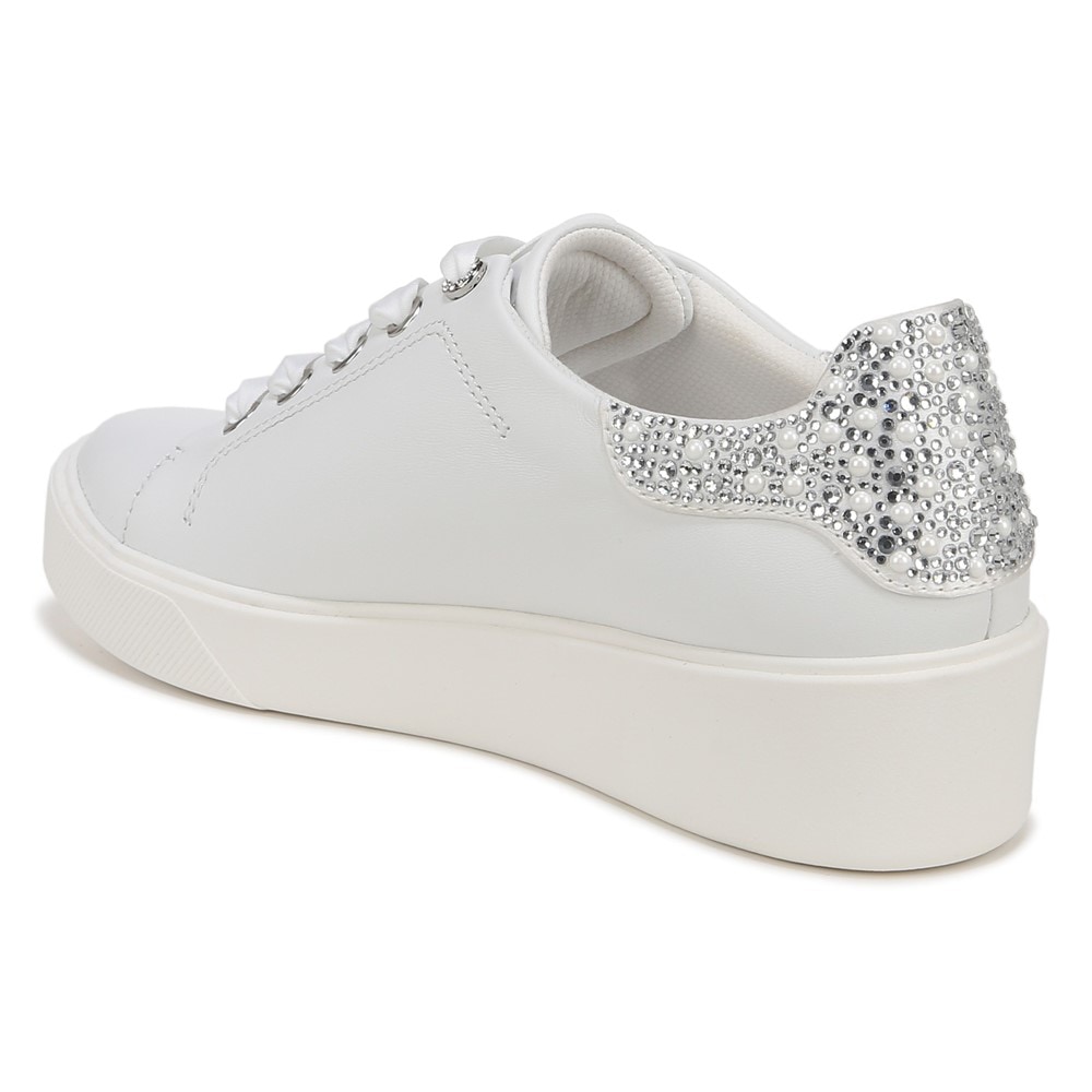 Naturalizer Morrison Bliss Lace Up Sneaker - White Leather