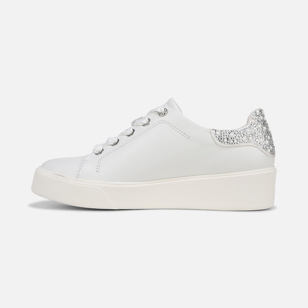 Naturalizer Morrison Bliss Lace Up Sneaker - White Leather