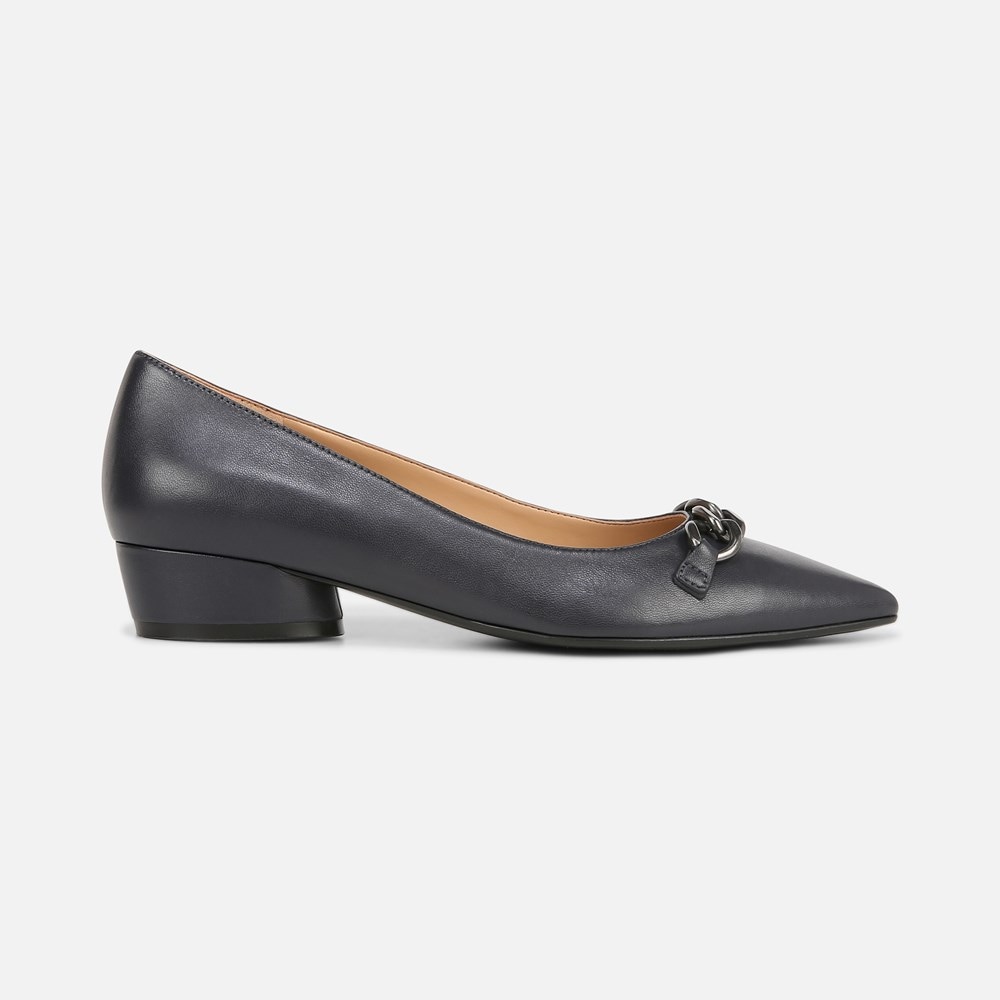 Naturalizer Becca Flat - Navy Blue Leather