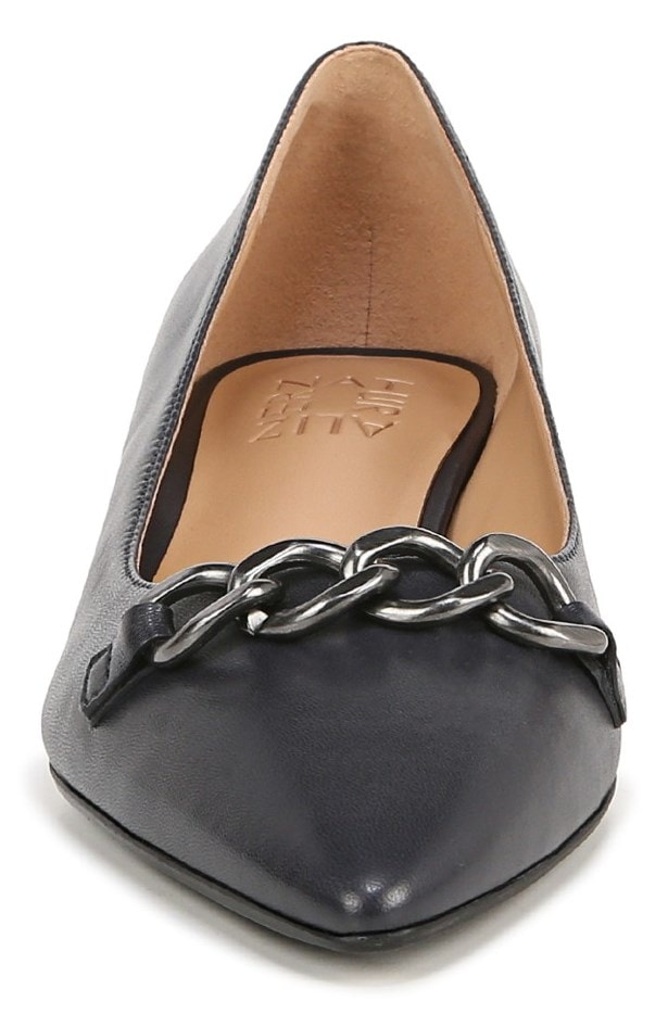 Naturalizer Becca Flat - Navy Blue Leather