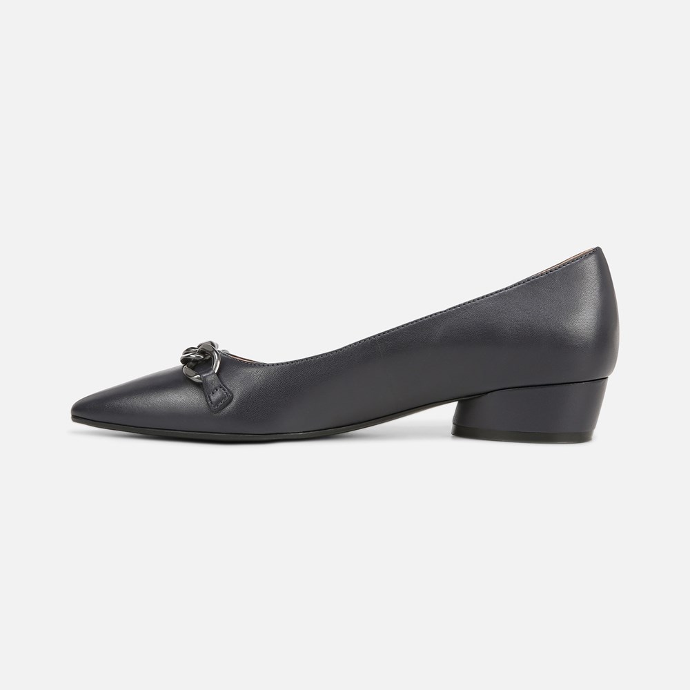 Naturalizer Becca Flat - Navy Blue Leather