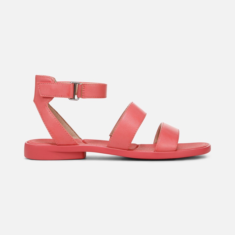 Naturalizer SOUL Fiesta Strappy Sandal - Coral Faux Leather