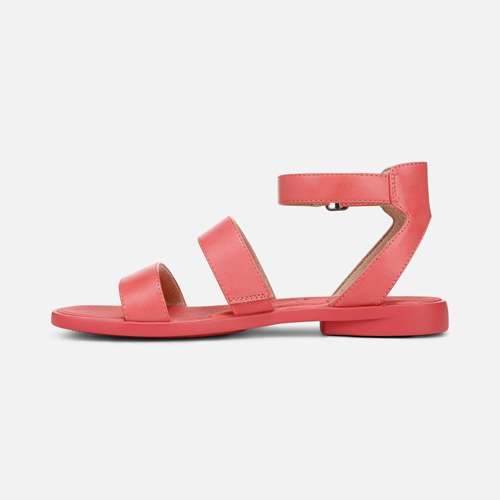 Naturalizer SOUL Fiesta Strappy Sandal - Coral Faux Leather