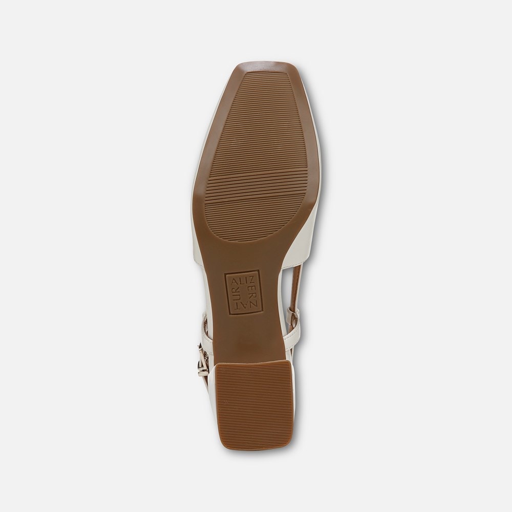 Naturalizer Harper Slingback - Warm White Faux Leather