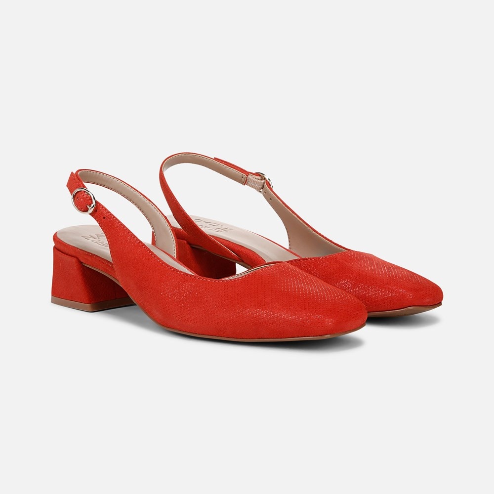Naturalizer Jayla Slingback Pump - Maserati Red Suede