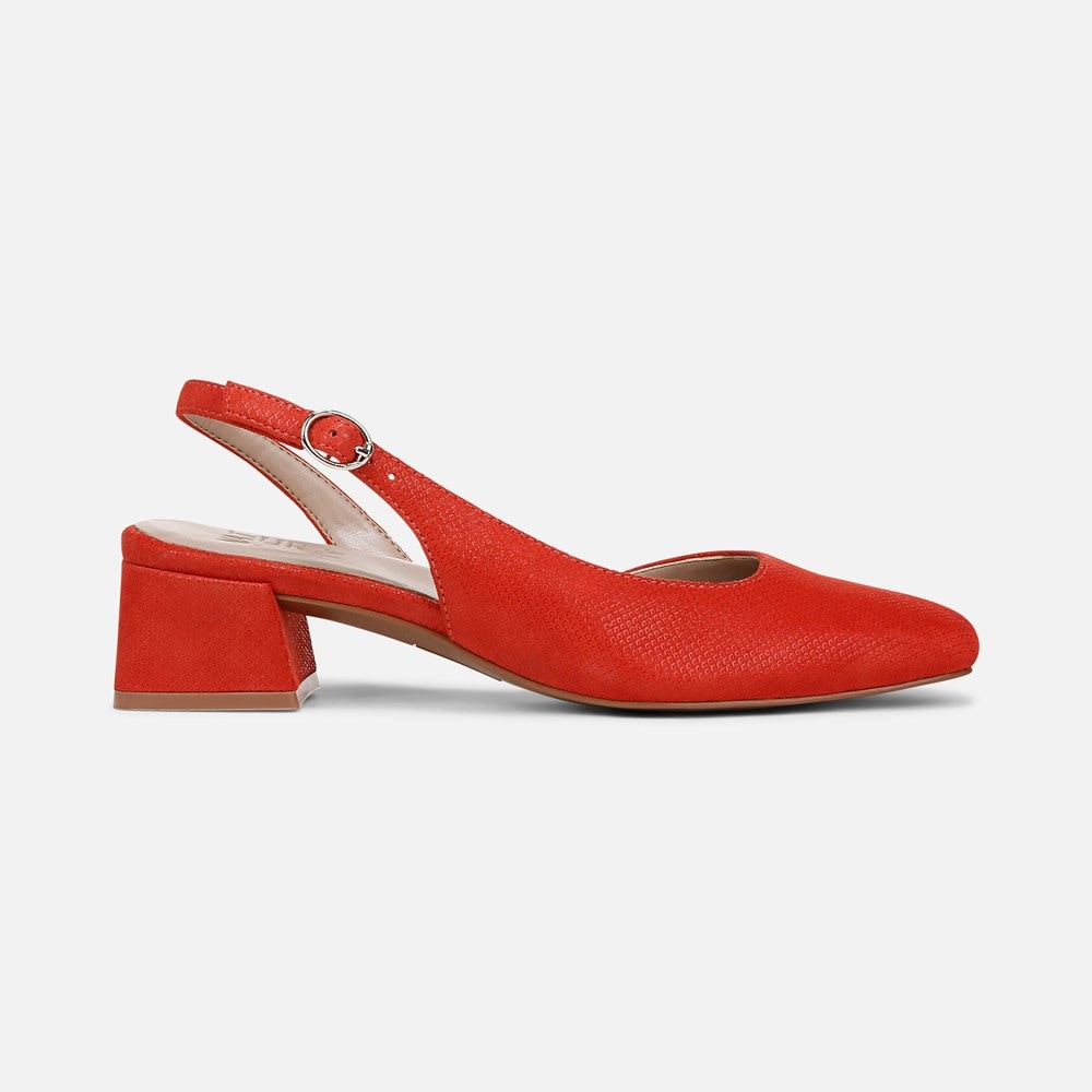 Naturalizer Jayla Slingback Pump - Maserati Red Suede