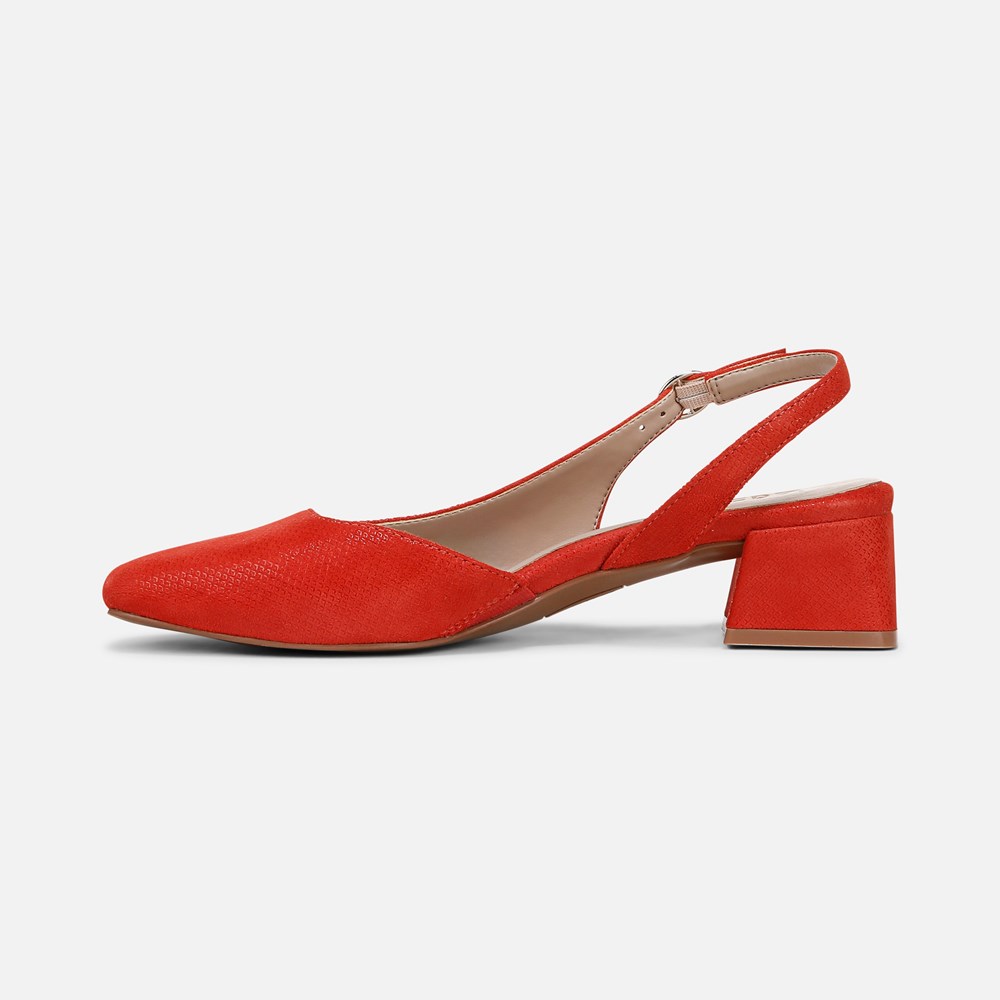 Naturalizer Jayla Slingback Pump - Maserati Red Suede
