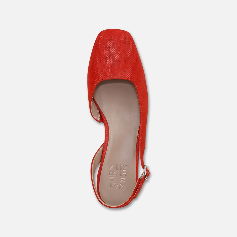Naturalizer Jayla Slingback Pump - Maserati Red Suede