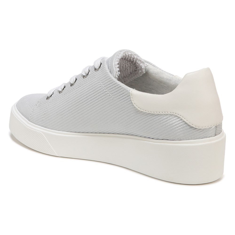 Naturalizer Morrison 2.0 Lace Up Sneaker - Silver Leather