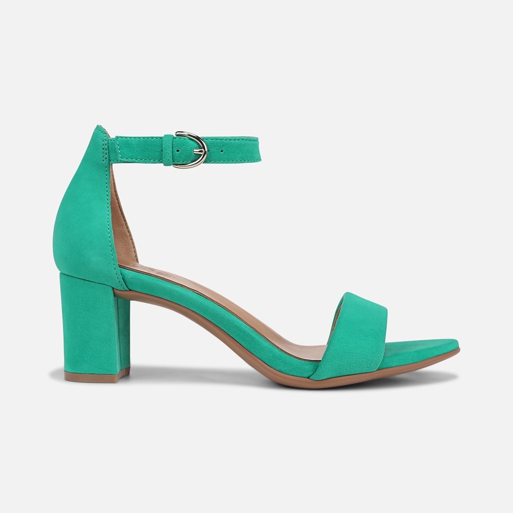 Naturalizer Vera Dress Sandal - Jade Green Suede