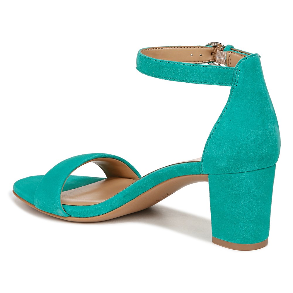 Naturalizer Vera Dress Sandal - Jade Green Suede