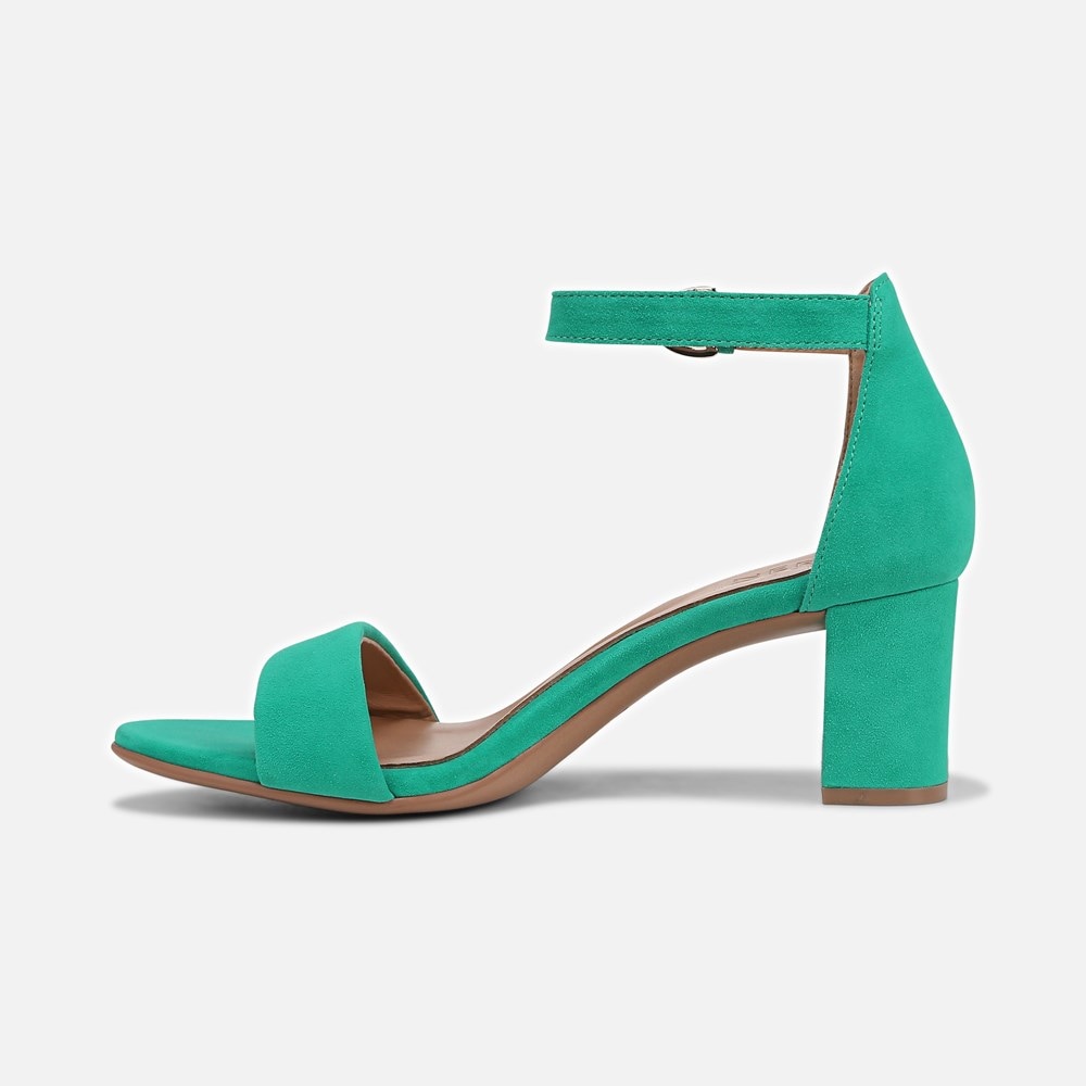 Naturalizer Vera Dress Sandal - Jade Green Suede