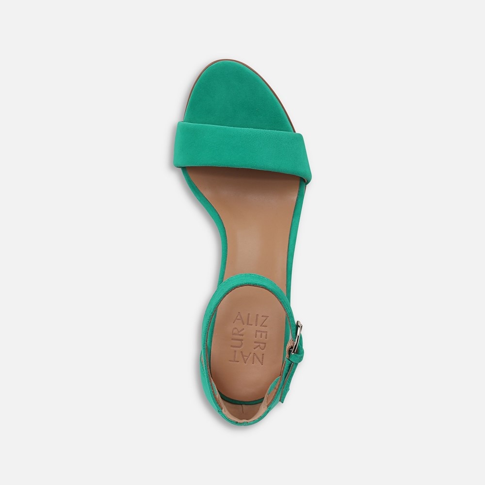 Naturalizer Vera Dress Sandal - Jade Green Suede