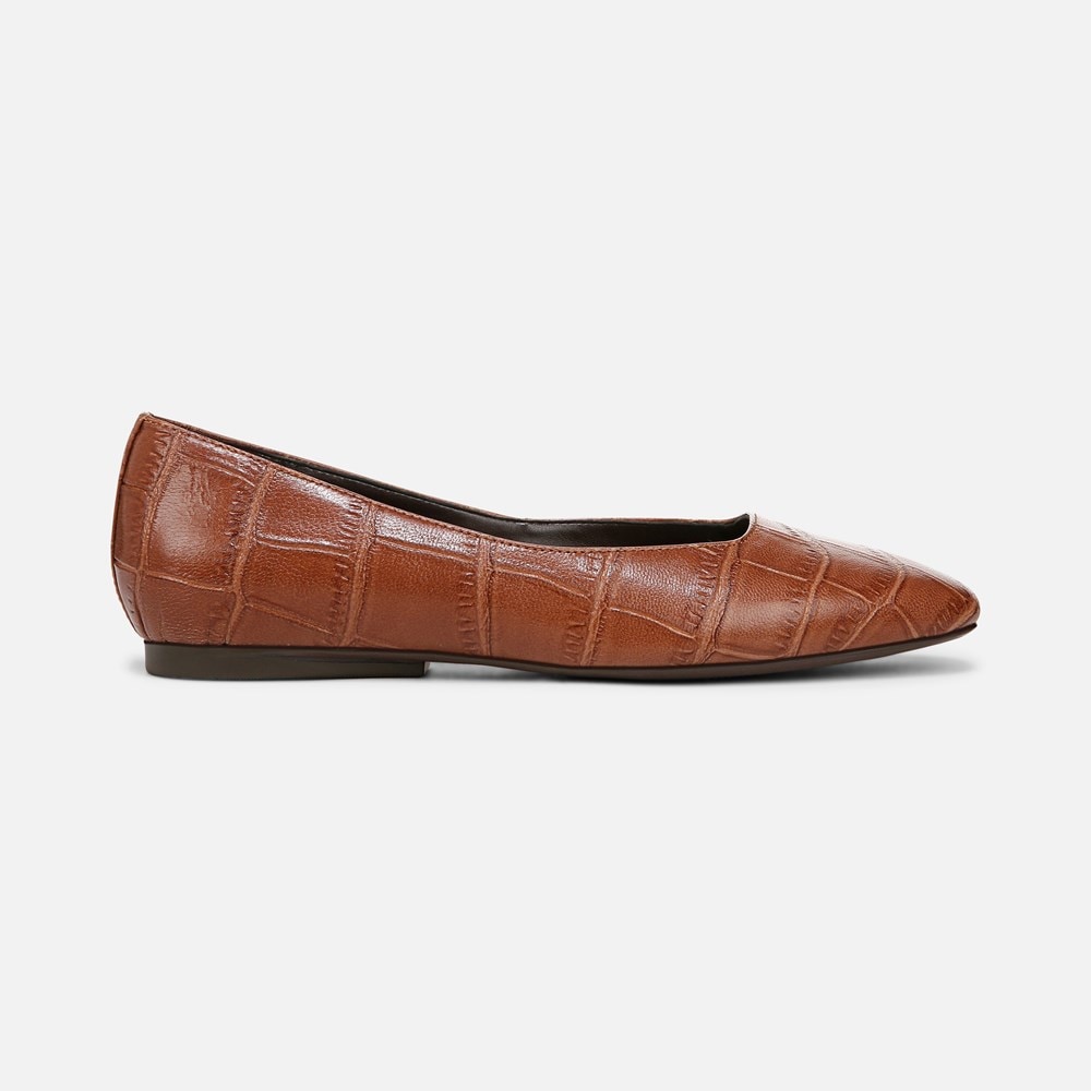 Naturalizer Chelsea Ballet Flat - English Tea Croc Leather