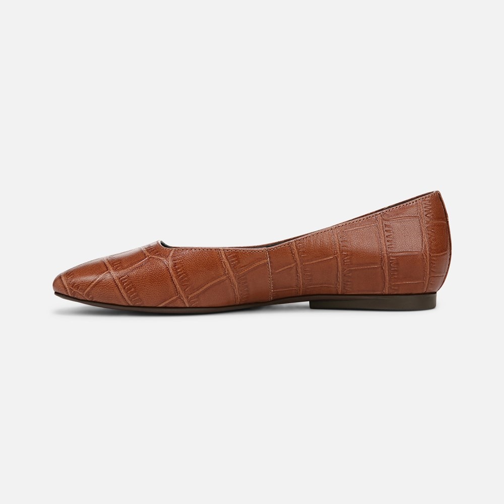 Naturalizer Chelsea Ballet Flat - English Tea Croc Leather