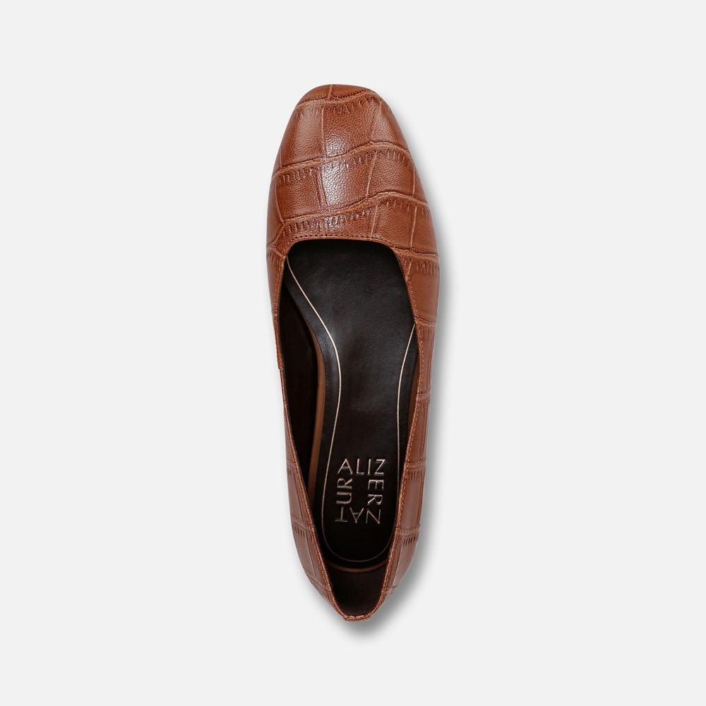 Naturalizer Chelsea Ballet Flat - English Tea Croc Leather