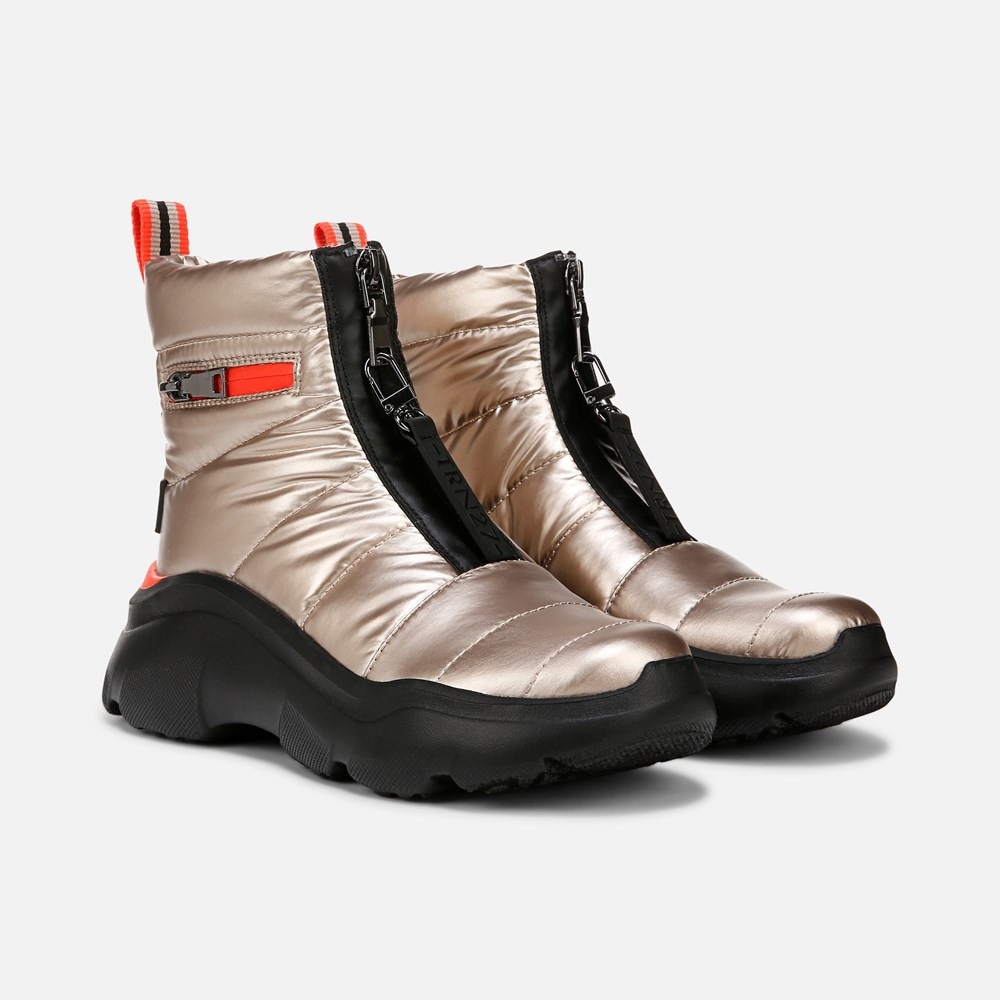 Naturalizer Think Royln Shadow-Dancer Water Repellent Bootie - Cashmere High Shine Nylon
