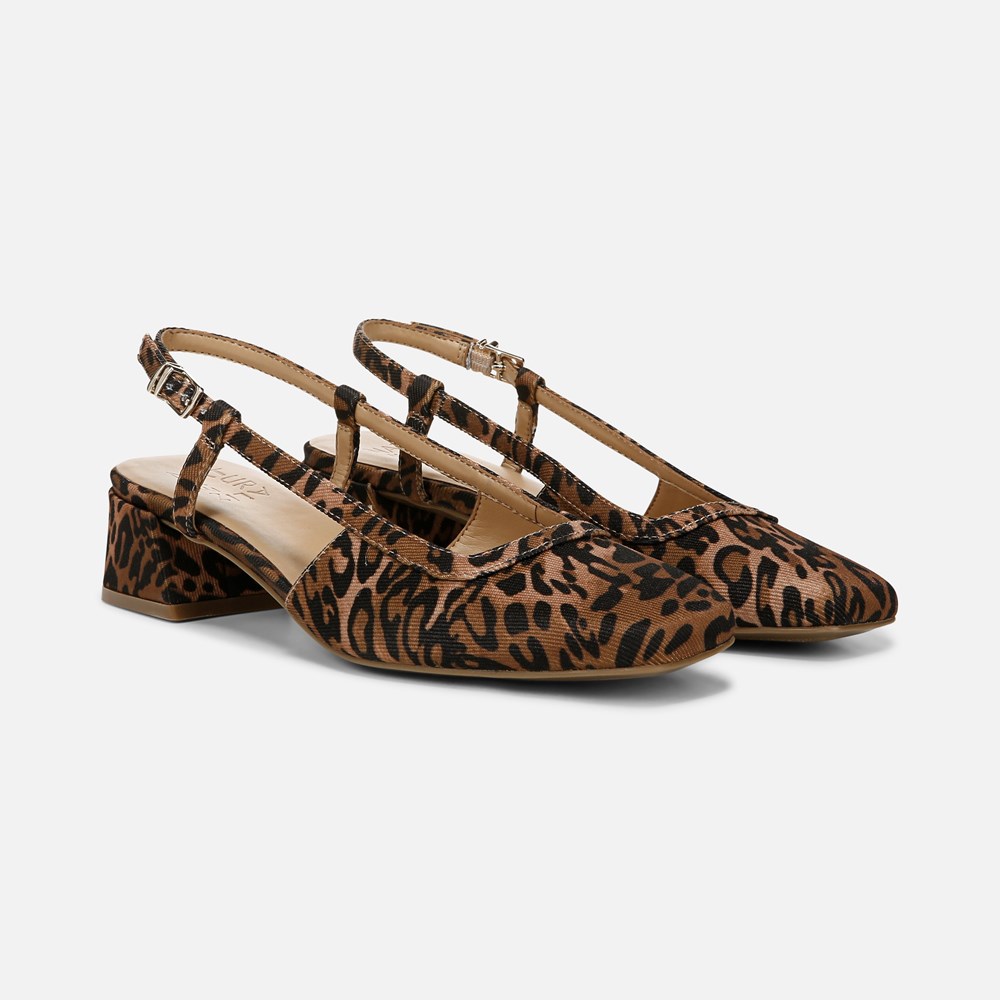 Naturalizer Harper Slingback - Leopard Print Fabric