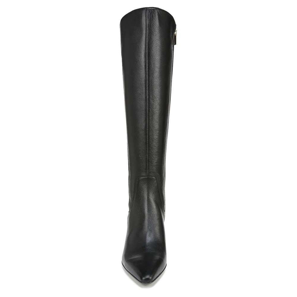Naturalizer Deesha Wide Calf Knee High Boot - Black Leather