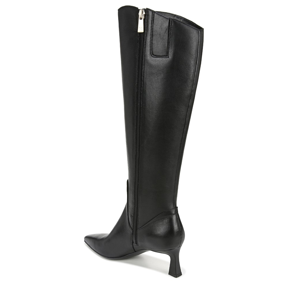 Naturalizer Deesha Wide Calf Knee High Boot - Black Leather