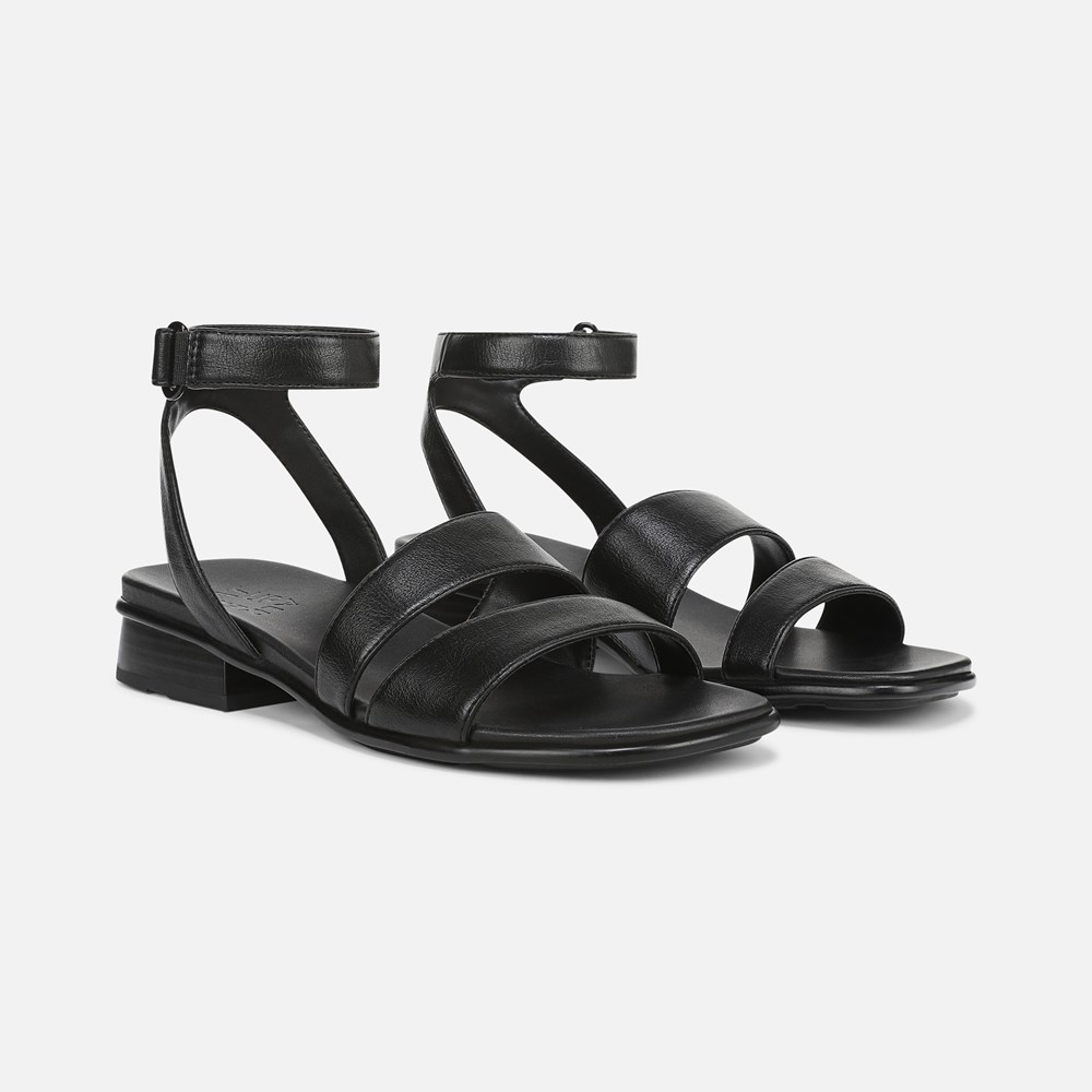 Naturalizer Effie Sandal - Black Faux Leather