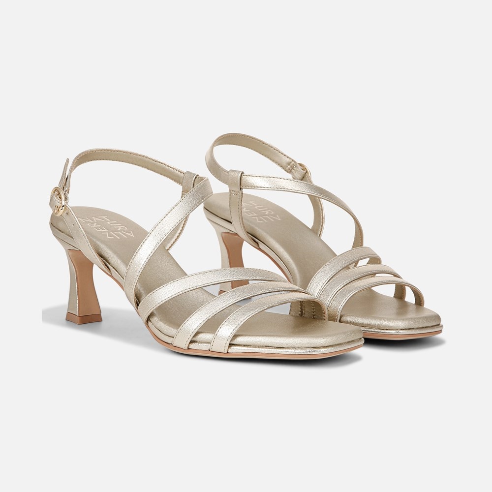 Naturalizer Galaxy Dress Sandal - Champagne Faux Leather