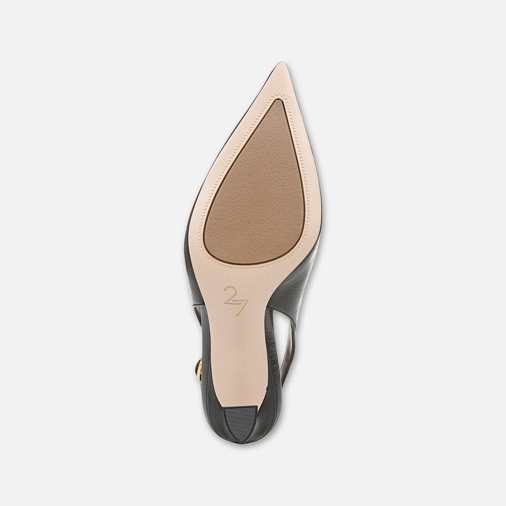Naturalizer 27 EDIT Elaine Slingback Dress Shoe - Black Leather