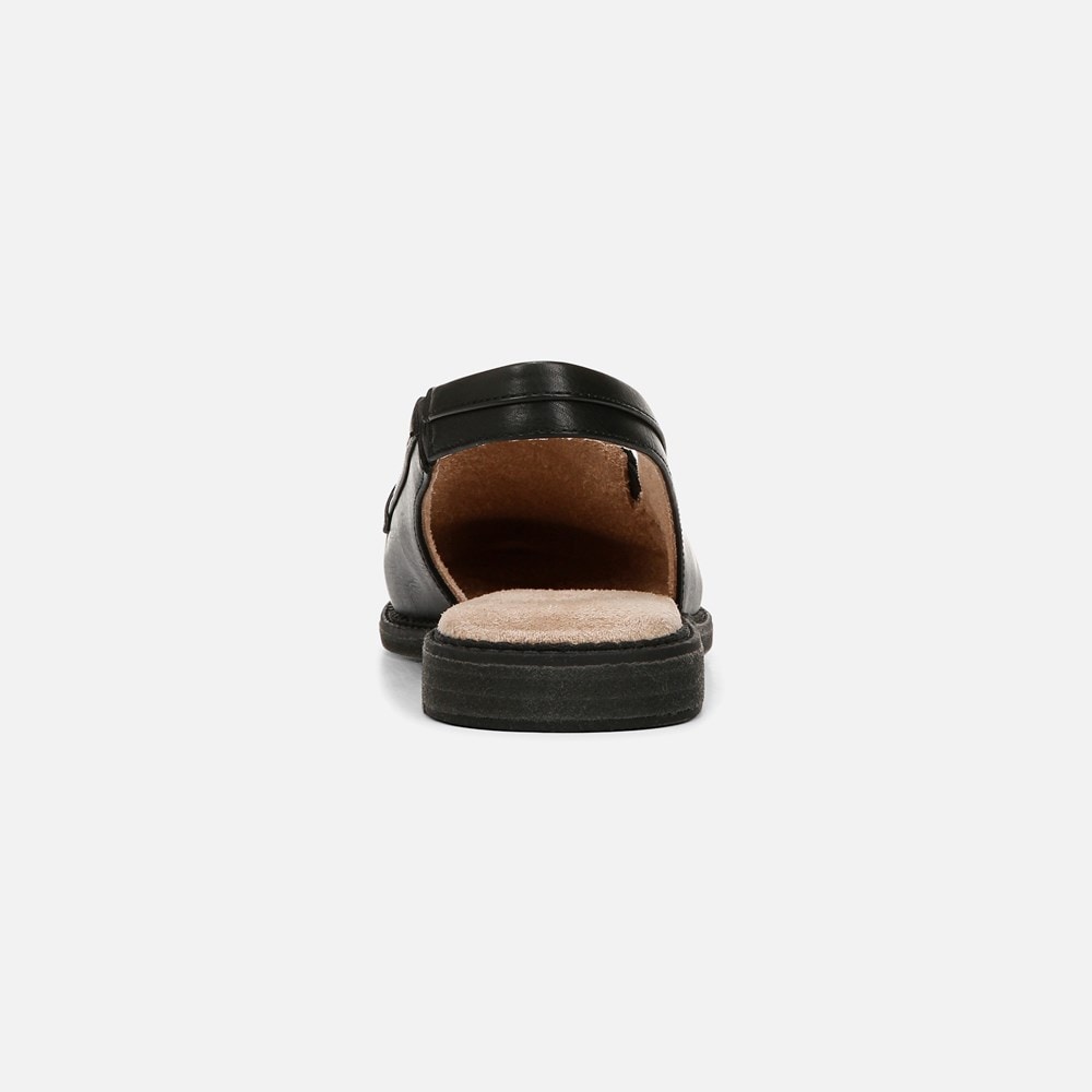 Naturalizer SOUL Yeah Slingback Loafer - Black Faux Leather