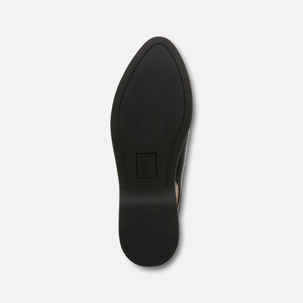 Naturalizer SOUL Yeah Slingback Loafer - Black Faux Leather