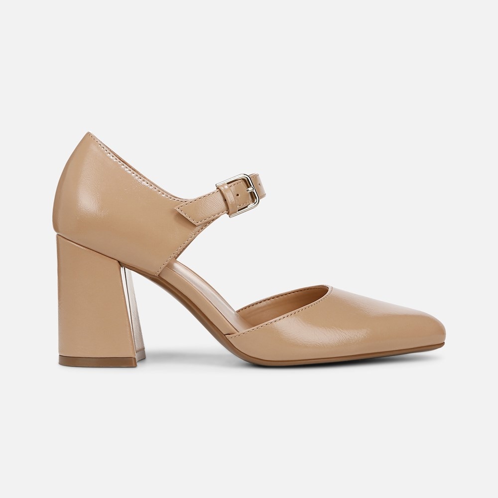 Naturalizer Pixie Mary Jane - Taupe Faux Leather