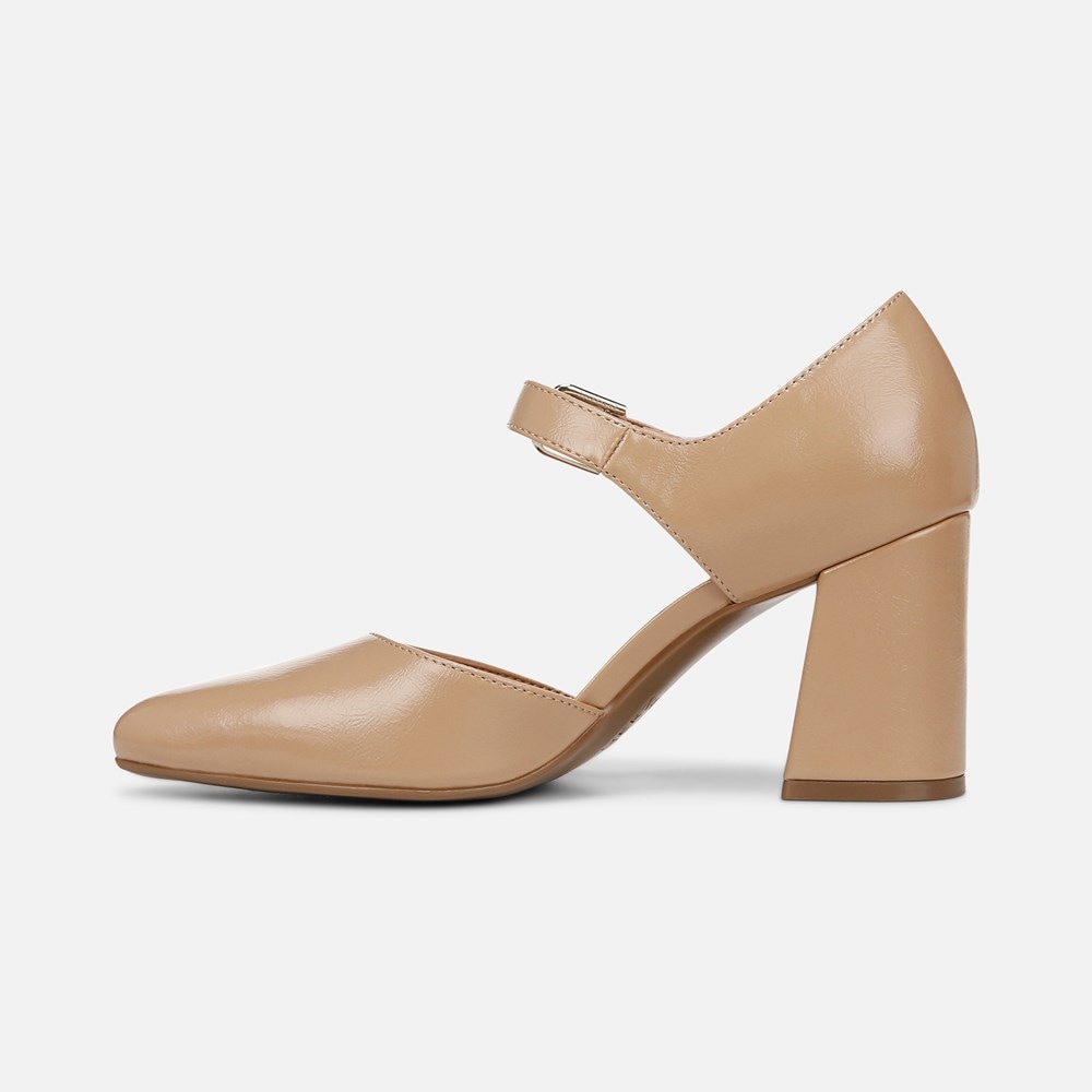 Naturalizer Pixie Mary Jane - Taupe Faux Leather