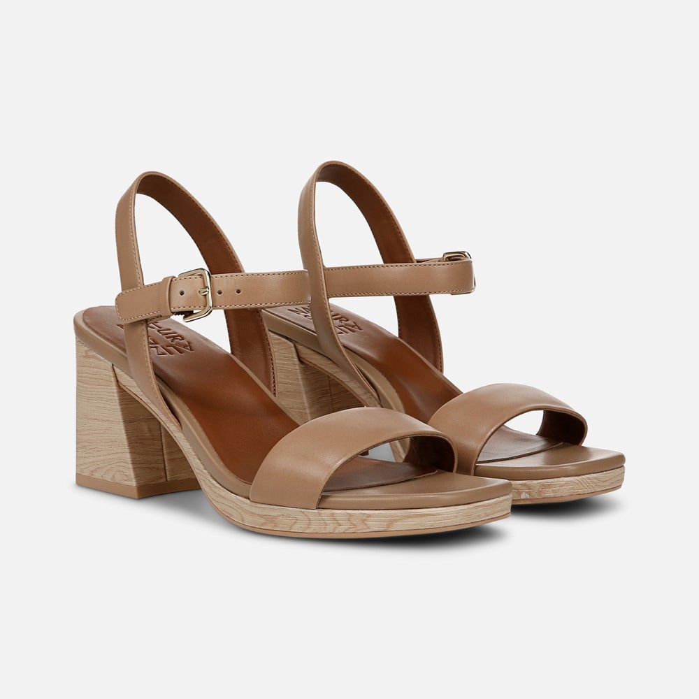 Naturalizer Rose Dress Sandal - Bamboo Tan Leather