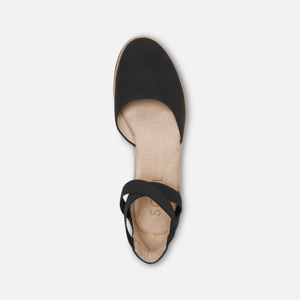 Naturalizer SOUL Intro Flat - Black Synthetic