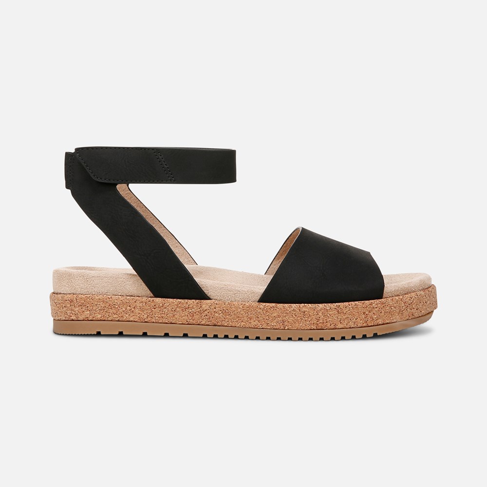 Naturalizer SOUL Deara Sandal - Black Faux Leather