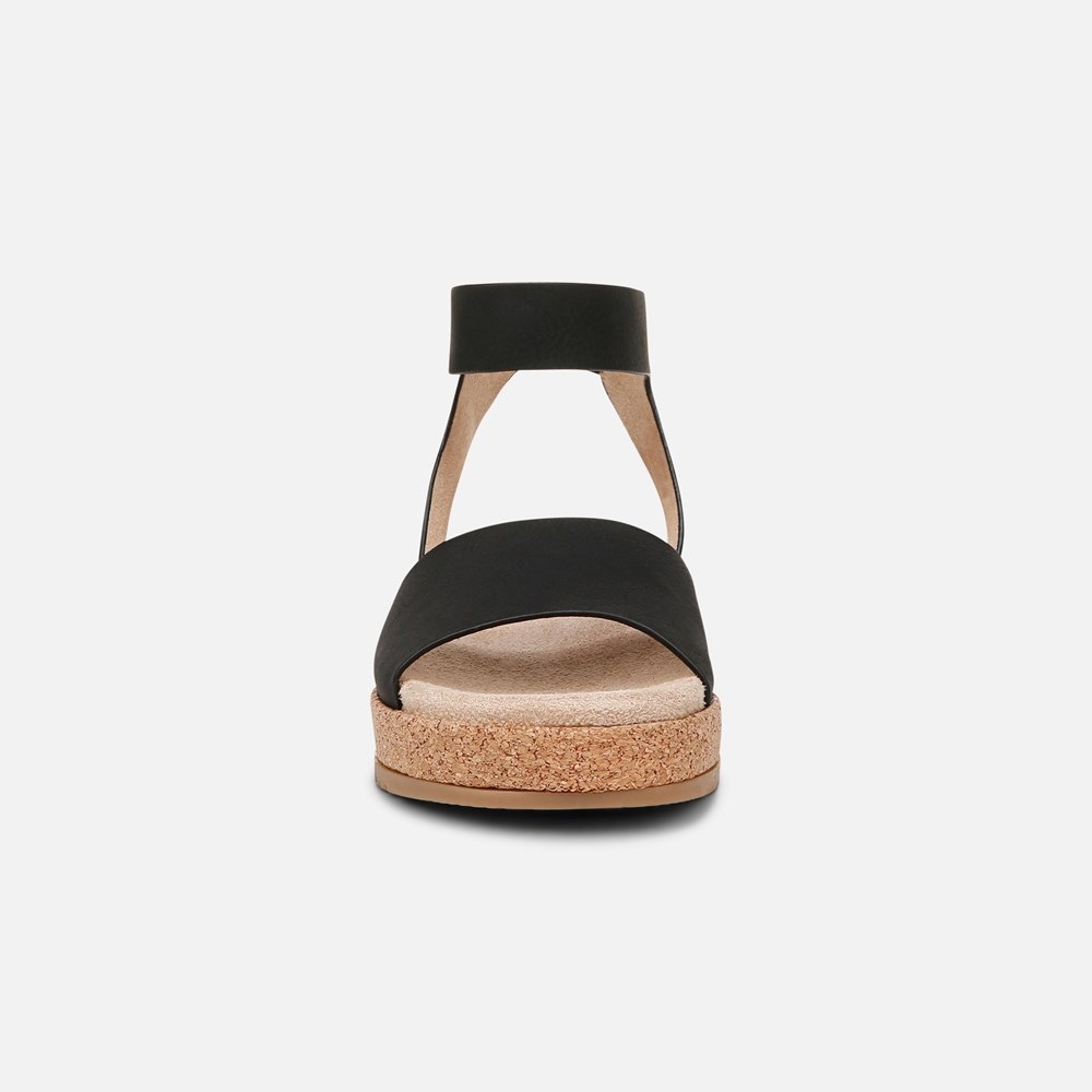 Naturalizer SOUL Deara Sandal - Black Faux Leather