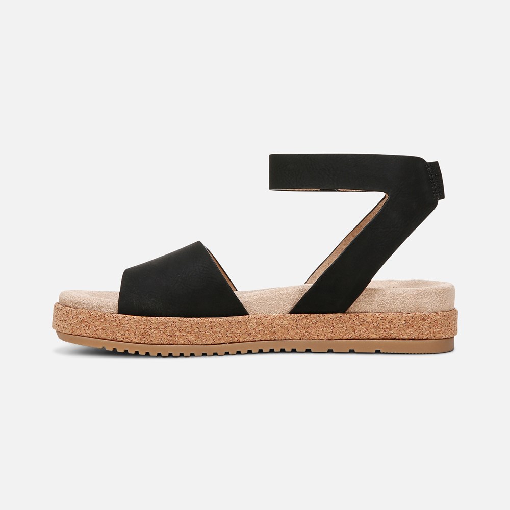 Naturalizer SOUL Deara Sandal - Black Faux Leather