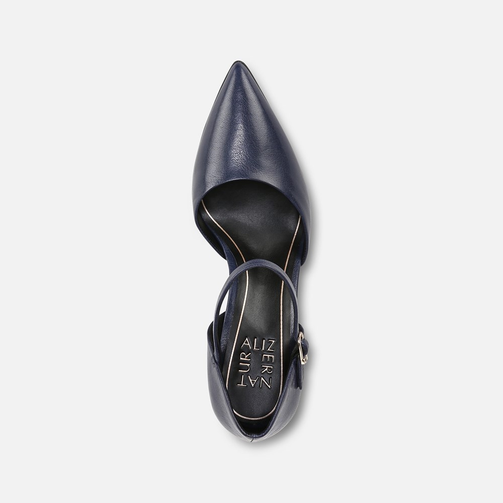 Naturalizer Amber Dress Shoe - Midnight Blue Leather