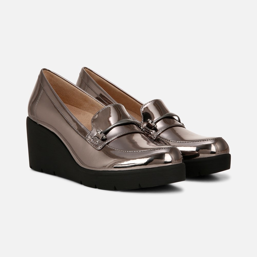 Naturalizer SOUL Achieve Wedge - Pewter Faux Leather