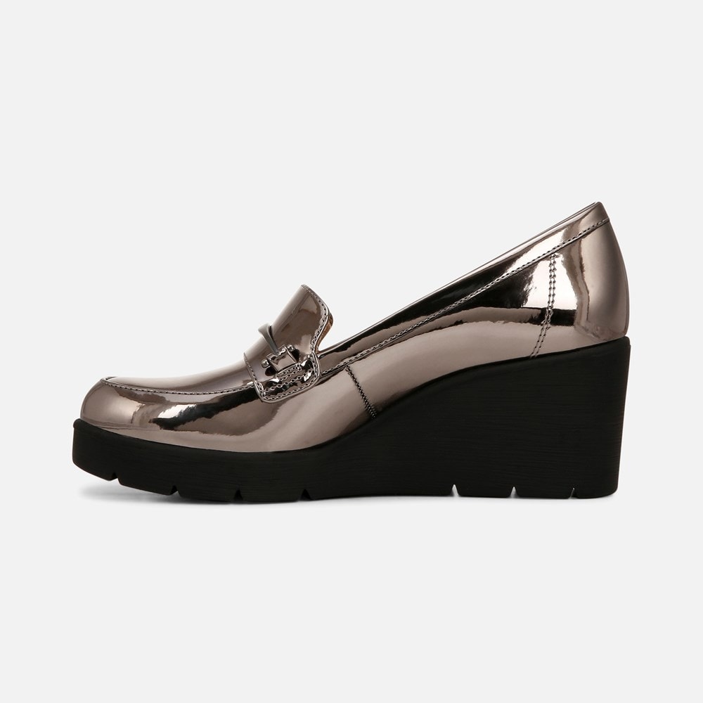 Naturalizer SOUL Achieve Wedge - Pewter Faux Leather