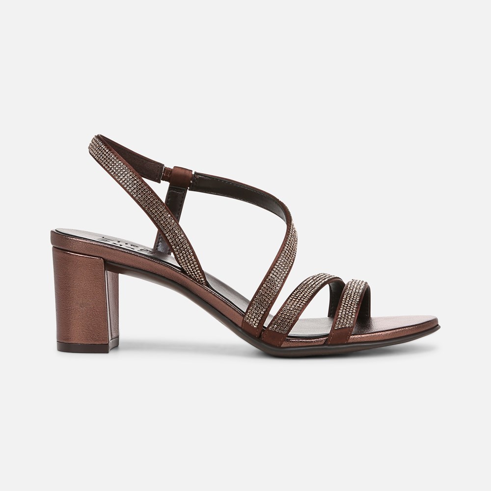 Naturalizer Vanessa Dress Sandal - Cinnamon Satin