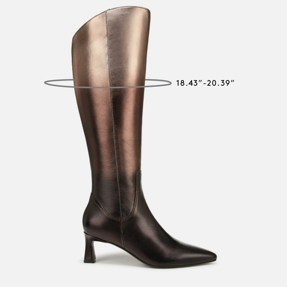 Naturalizer Deesha Unity Extra Wide Calf Boot by Deepica Mutyala - Unity Metallic Leather