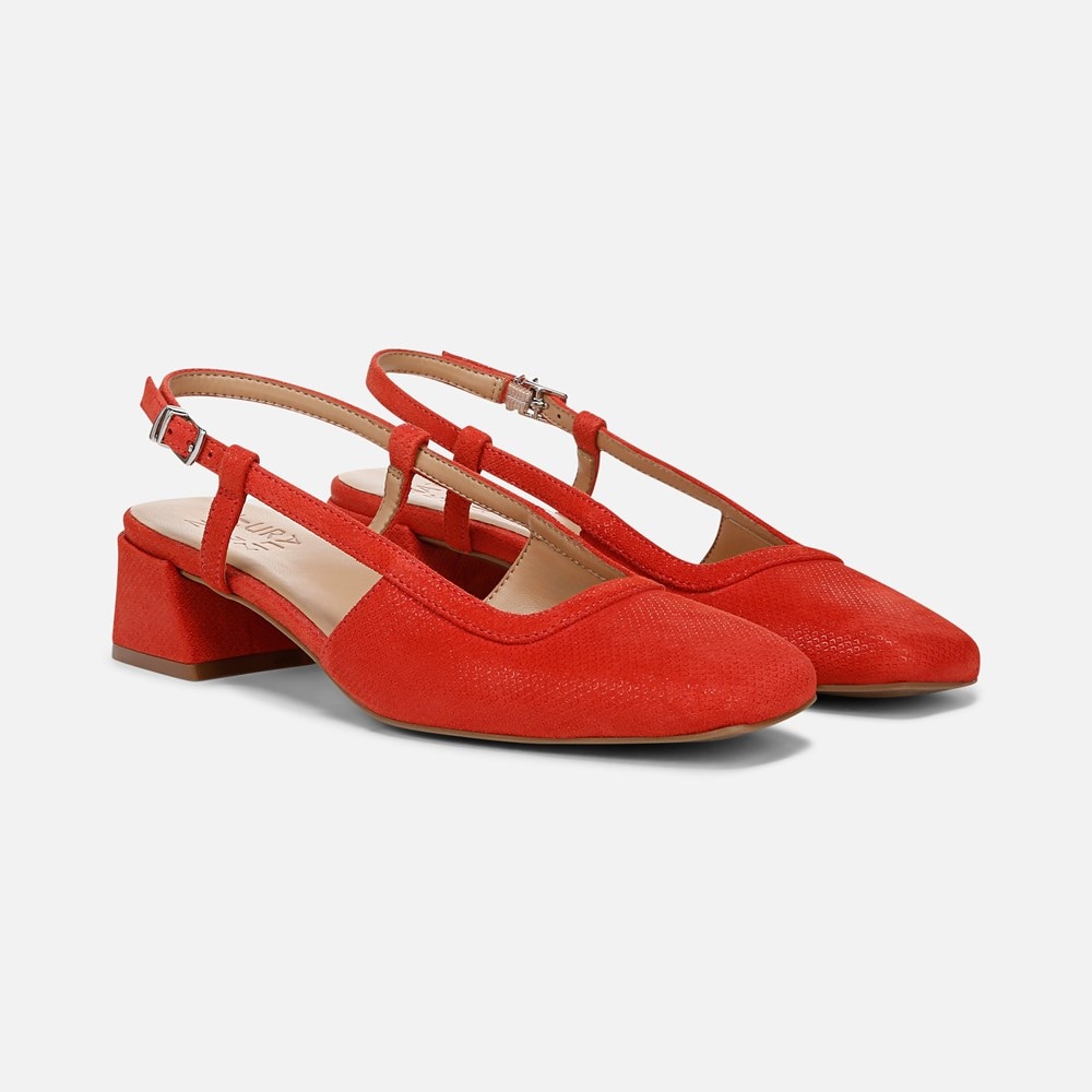 Naturalizer Harper Slingback - Red Leather