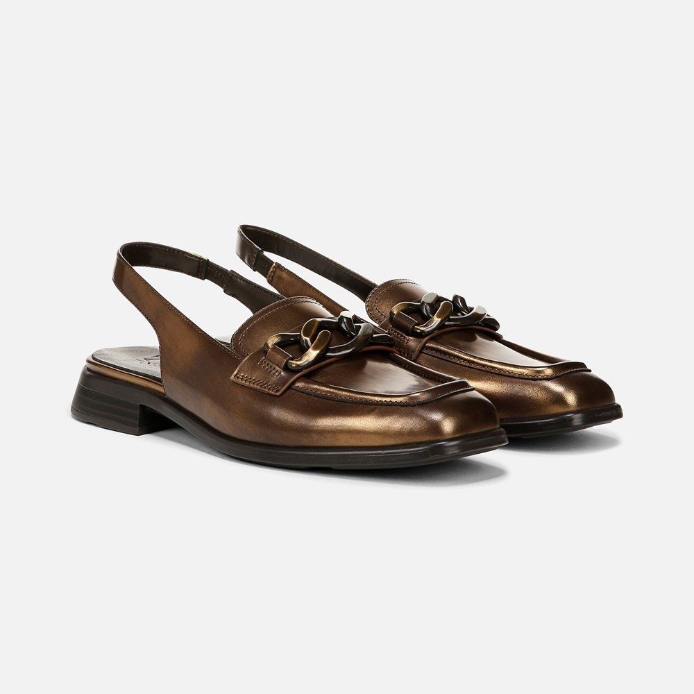 Naturalizer Frances Slingback Loafer - Bronze Leather