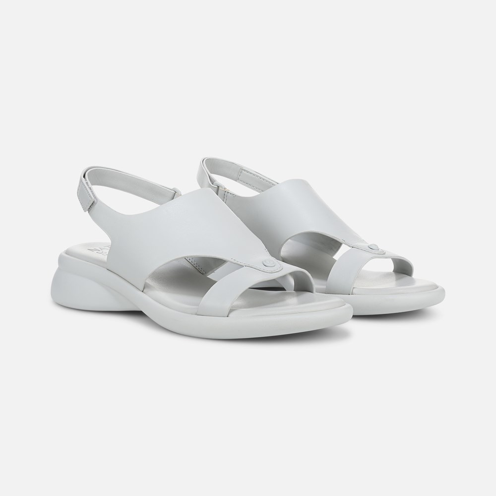 Naturalizer Lillian Slingback Sandal - Mist Grey Faux Leather