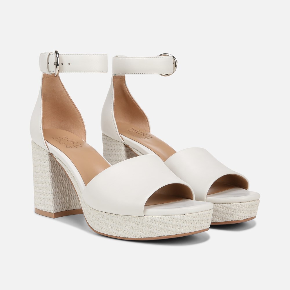 Naturalizer Pearlyn Dress Sandal - Warm White Leather