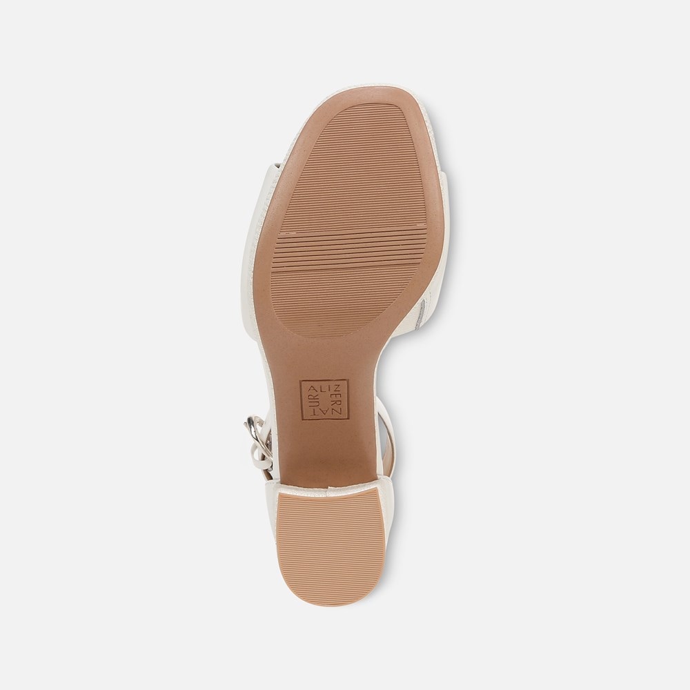 Naturalizer Pearlyn Dress Sandal - Warm White Leather